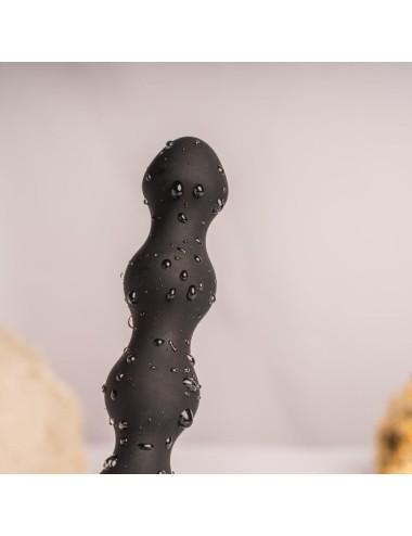 ROCKS- OFF - PETITE SENSATIONS PEARLS ANAL PLUG VIBRATOR BLACK