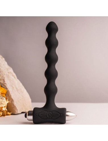 ROCKS- OFF - PETITE SENSATIONS PEARLS ANAL PLUG VIBRATOR BLACK