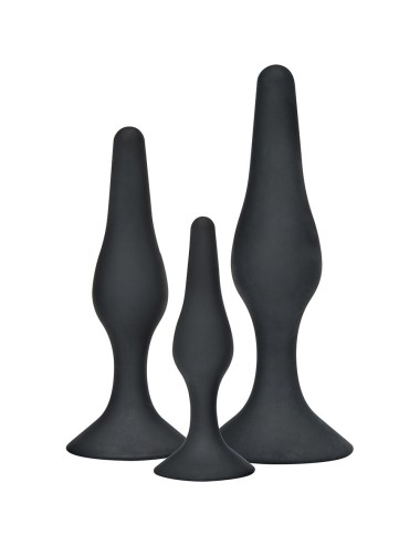 TOYJOY - ANAL PLAY CURVY COMPANIONS ANAL PLUG 3 PIECES BLACK