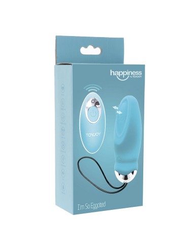 TOYJOY - HAPPINESS I'M SO EGGCITED REMOTE CONTROL VIBRATOR BLUE