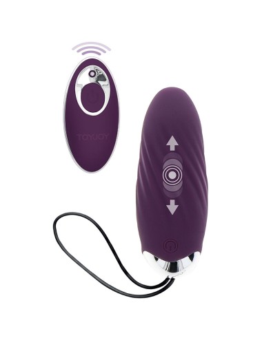 TOYJOY - HAPPINESS KNOCK KNOCK EGGSTAVAGANT VIBRATOR WITH REMOTE CONTROL PURPLE