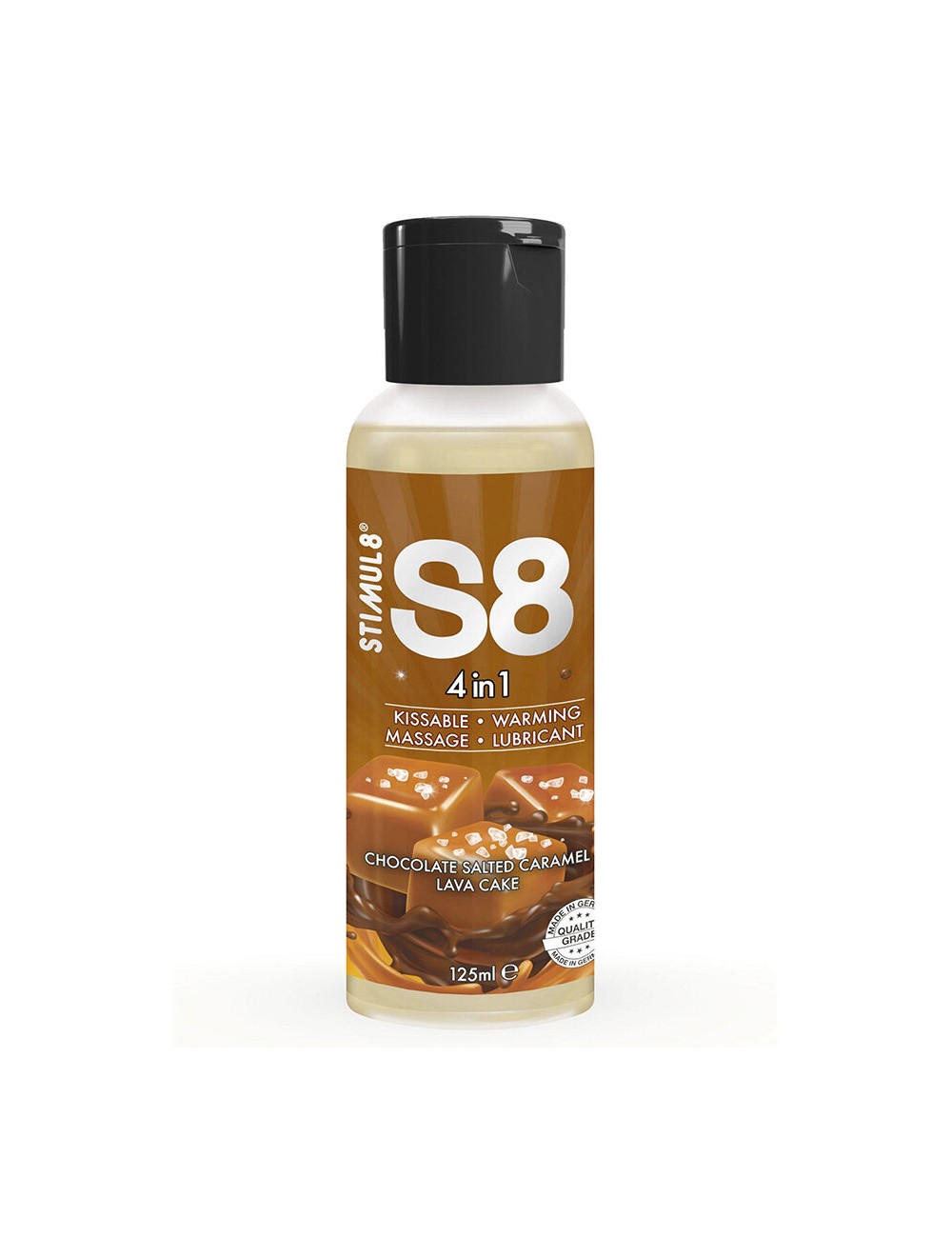 STIMUL8 - S8 4 IN 1 CHOCOLATE AND SALTED CARAMEL DESSERT LUBRICANT 125 ML STIMUL8 - S8 4 IN 1 CHOCOLATE AND SALTED CARAMEL DESSERT LUBRICANT 125 ML