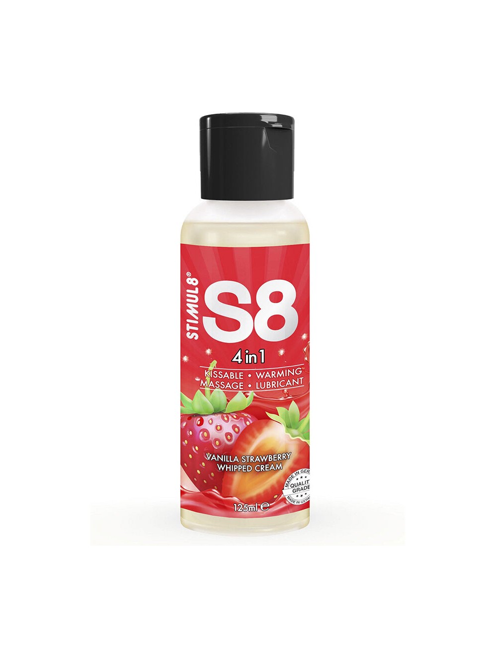 STIMUL8 - S8 4 IN 1 STRAWBERRY DESSERT LUBRICANT 125 ML STIMUL8 - S8 4 IN 1 STRAWBERRY DESSERT LUBRICANT 125 ML