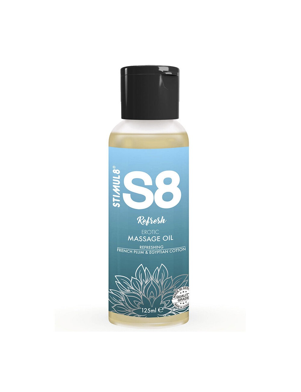 STIMUL8 - S8 REFRESH COTTON MASSAGE OIL 125 ML STIMUL8 - S8 REFRESH COTTON MASSAGE OIL 125 ML