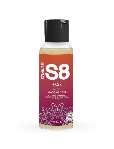 STIMUL8 - S8 RELAX GREEN TEA MASSAGE OIL 125 ML