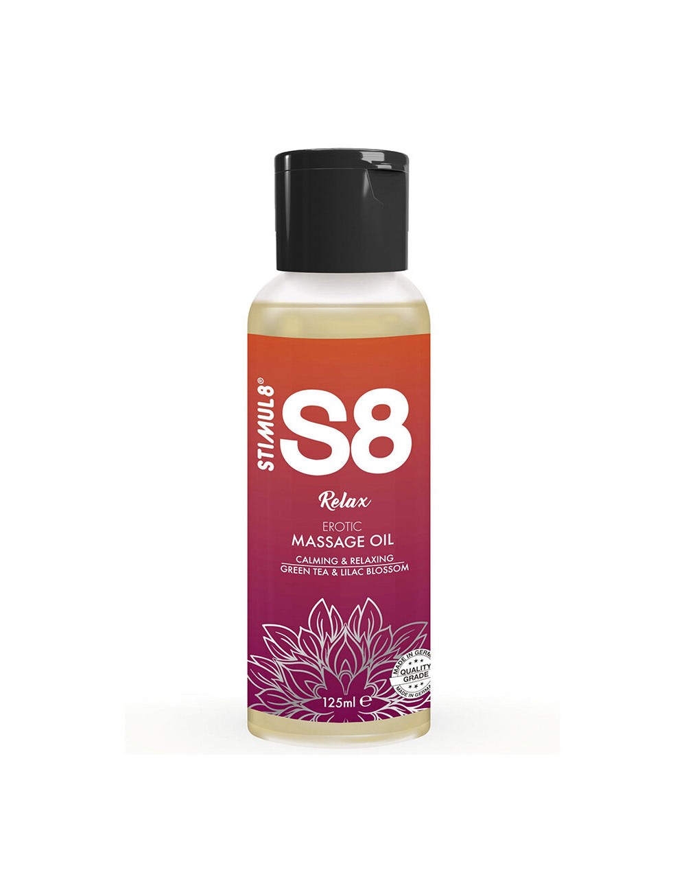 STIMUL8 - S8 RELAX GREEN TEA MASSAGE OIL 125 ML STIMUL8 - S8 RELAX GREEN TEA MASSAGE OIL 125 ML