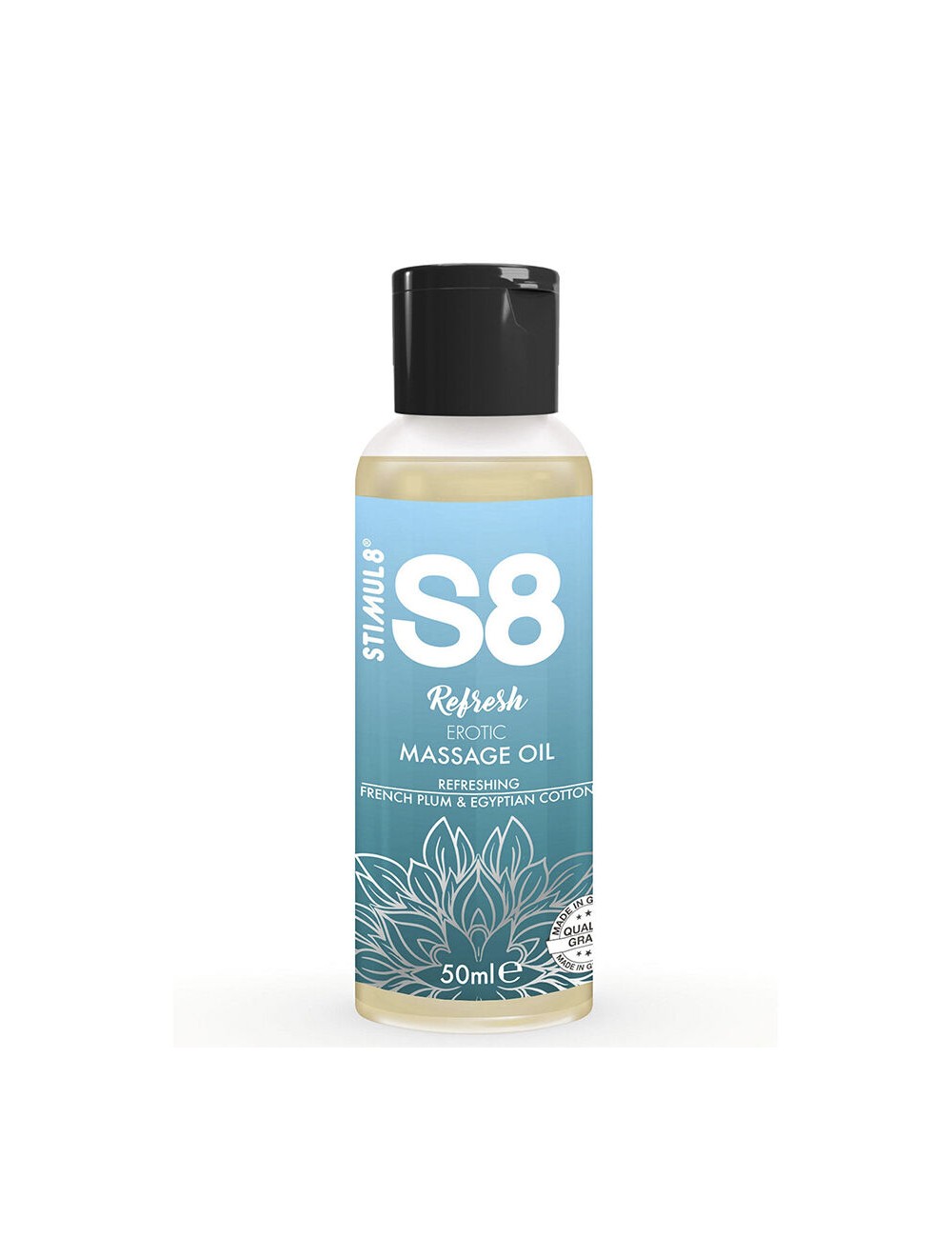 STIMUL8 - S8 REFRESH EROTIC COTTON MASSAGE OIL 50 ML STIMUL8 - S8 REFRESH EROTIC COTTON MASSAGE OIL 50 ML