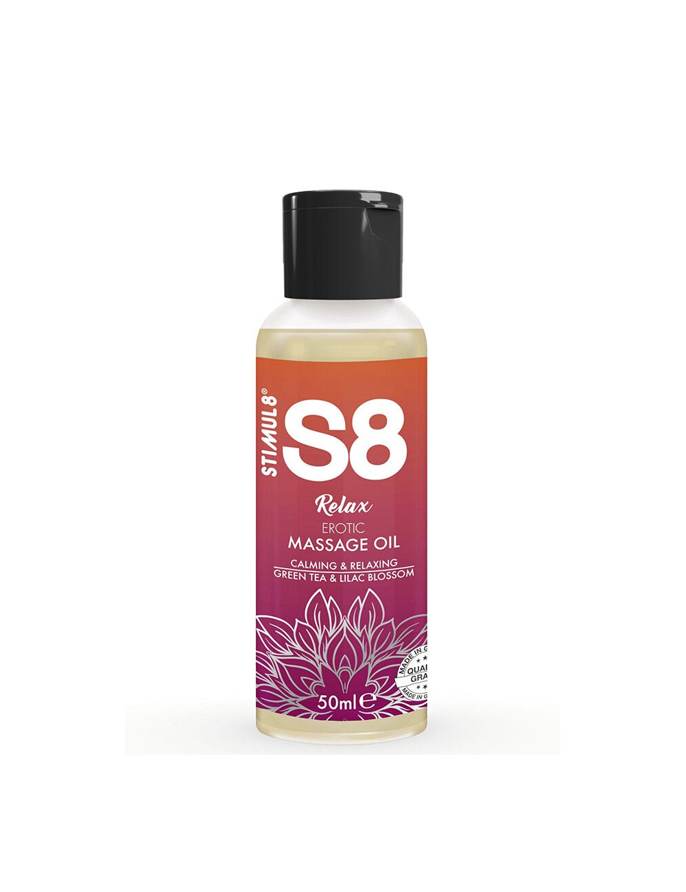 STIMUL8 - S8 RELAX EROTIC MASSAGE OIL GREEN TEA 50 ML STIMUL8 - S8 RELAX EROTIC MASSAGE OIL GREEN TEA 50 ML
