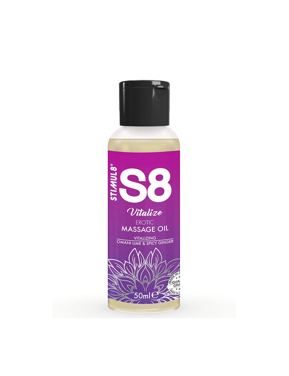 STIMUL8 - S8 VITALIZE EROTIC MASSAGE OIL LIME 50 ML STIMUL8 - S8 VITALIZE EROTIC MASSAGE OIL LIME 50 ML