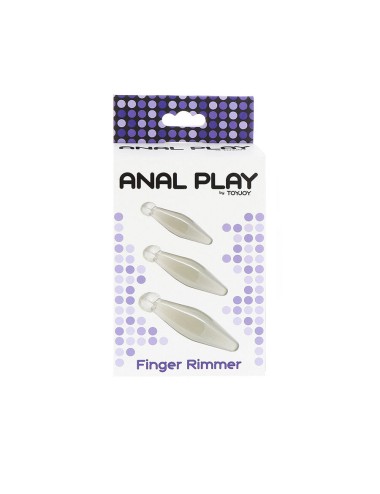 TOYJOY - ANAL PLAY 3-PIECE TRANSPARENT FINGER RIMMER