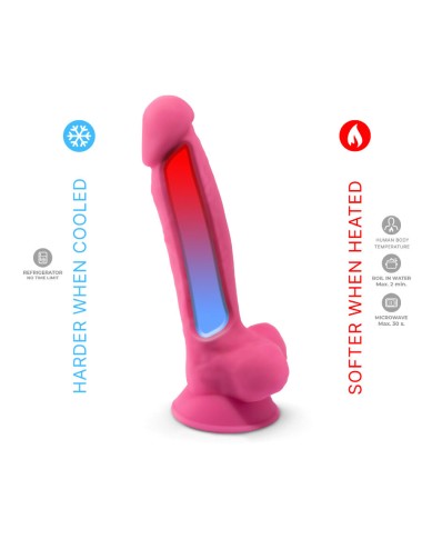 SILEXD – REALISTIC PENIS MODEL 7 PINK GLOW IN THE DARK