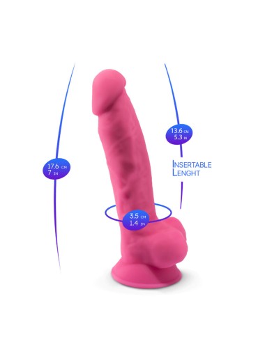 SILEXD – REALISTIC PENIS MODEL 7 PINK GLOW IN THE DARK