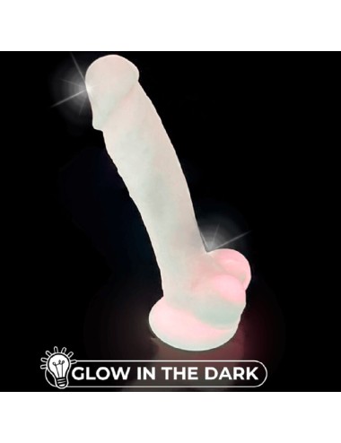 SILEXD – REALISTIC PENIS MODEL 7 PINK GLOW IN THE DARK