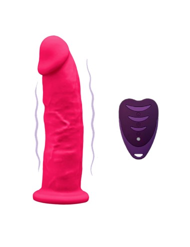 SILEXD - REALISTIC PENIS MODEL 2 PINK + REMOTE CONTROL LRS 17 CM