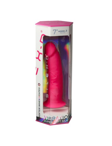 SILEXD - REALISTIC PENIS MODEL 2 PINK + REMOTE CONTROL LRS 17 CM