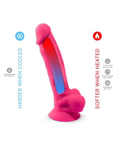 SILEXD - REALISTIC PENIS MODEL 18 PINK VIBRATION + REMOTE CONTROL LRS