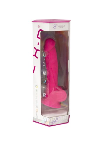 SILEXD - REALISTIC PENIS MODEL 18 PINK VIBRATION + REMOTE CONTROL LRS