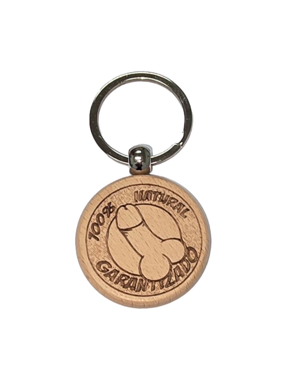 DIABLO PICANTE - WOODEN PENIS-SHAPED KEYCHAIN DIABLO PICANTE - WOODEN PENIS-SHAPED KEYCHAIN
