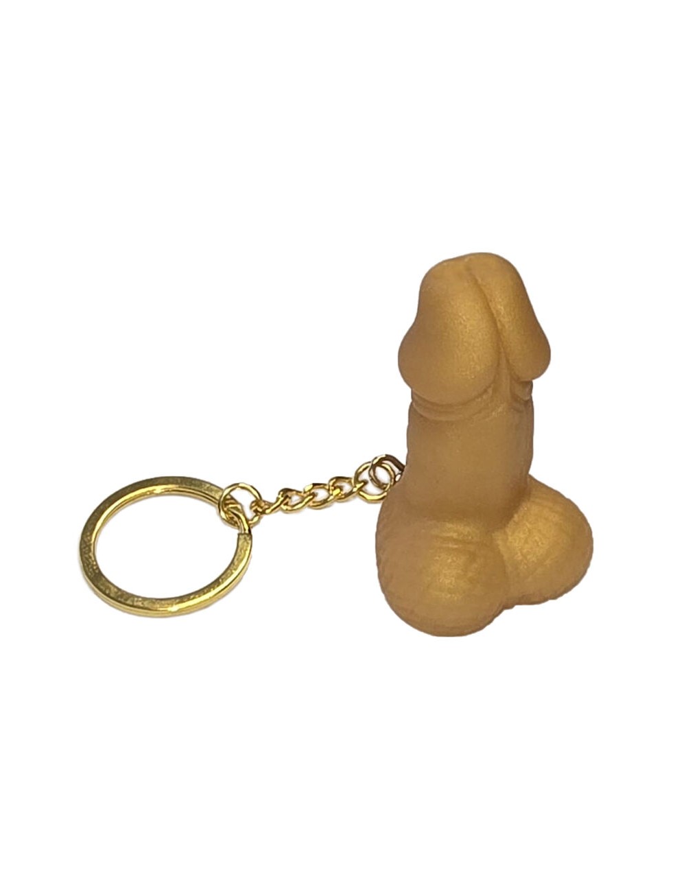 DIABLO PICANTE - PENIS SHAPED WHISTLE KEYRING GOLD COLOR DIABLO PICANTE - PENIS SHAPED WHISTLE KEYRING GOLD COLOR