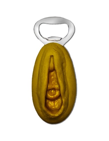 DIABLO PICANTE - SILVER OPENER WITH A GOLDEN VAGINA SHAPE
