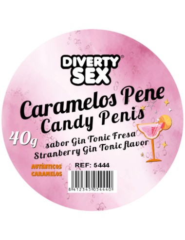 DIABLO PICANTE - 20 GIN & TONIC FLAVORED PENIS CANDIES