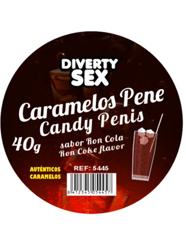 DIABLO PICANTE - 20 PENIS-SHAPED CANDIES WITH GIN TONIC FLAVOR