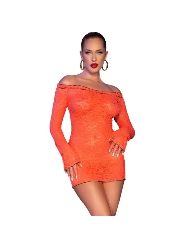 CHILIROSE - CR 4859 ORANGE MINI DRESS S