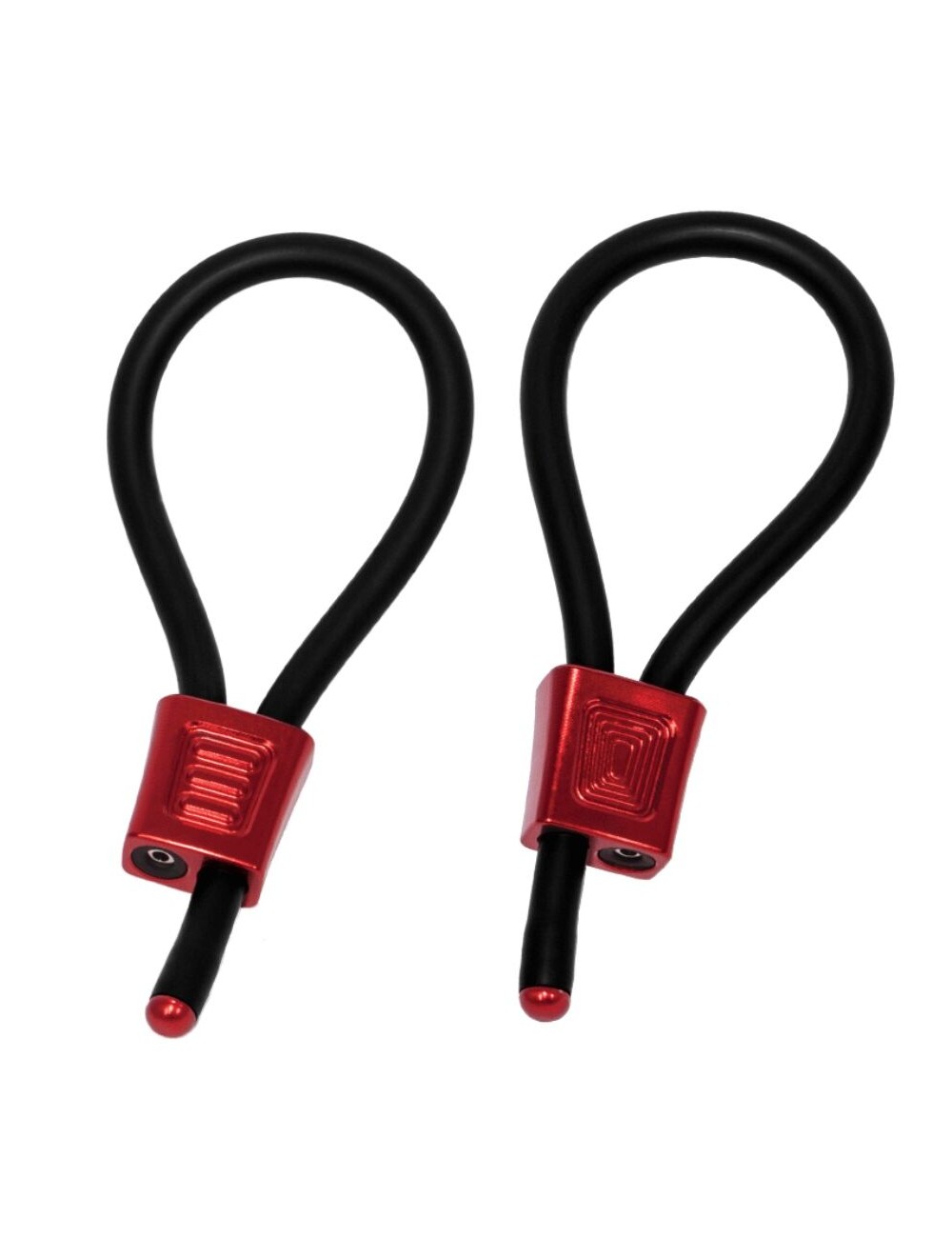ELECTRASTIM - PRESTIGE ELECTRA LOOPS ADJUSTABLE COCK RINGS RED