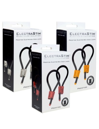 ELECTRASTIM - PRESTIGE ELECTRA LOOPS ADJUSTABLE COCK RINGS RED