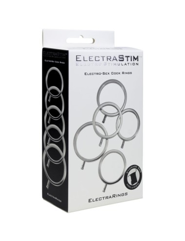 ELECTRASTIM - ELECTRARINGS METAL PENIS RINGS PACK OF 5