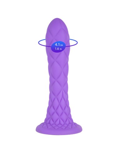 SILEXD - DREAMY DILDO FANTASY LIQUID SILICONE THERMOREACTIVE VIOLET 18.5 CM