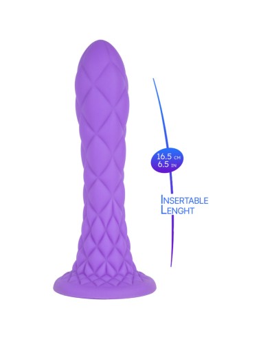 SILEXD - DREAMY DILDO FANTASY LIQUID SILICONE THERMOREACTIVE VIOLET 18.5 CM