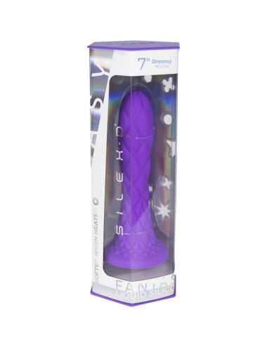 SILEXD - DREAMY DILDO FANTASY LIQUID SILICONE THERMOREACTIVE VIOLET 18.5 CM