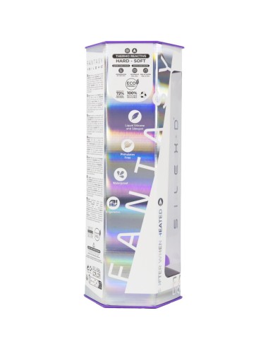SILEXD - DREAMY DILDO FANTASY LIQUID SILICONE THERMOREACTIVE VIOLET 18.5 CM