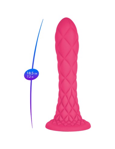 SILEXD - DREAMY DILDO FANTASY LIQUID SILICONE THERMOREACTIVE FUCHSIA 18.5 CM