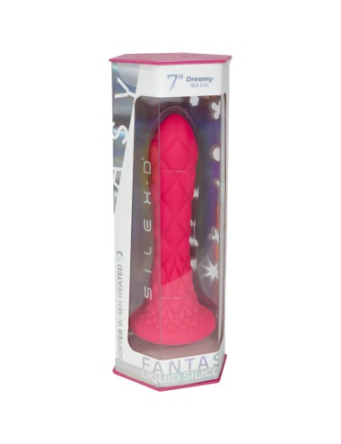 SILEXD - DREAMY DILDO FANTASY LIQUID SILICONE THERMOREACTIVE FUCHSIA 18.5 CM
