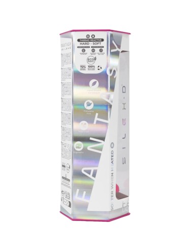 SILEXD - DREAMY DILDO FANTASY LIQUID SILICONE THERMOREACTIVE FUCHSIA 18.5 CM