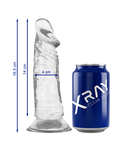 XRAY CLEAR COCK 16.5 CM X 4 CM