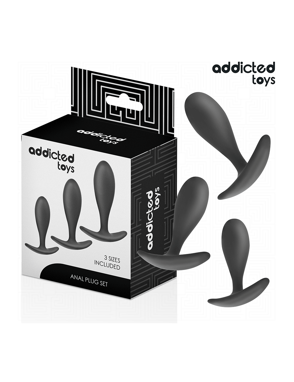 ADDICTED TOYS - SET OF 3 ANAL PLUG SILICONE MODEL 2 ADDICTED TOYS - SET OF 3 ANAL PLUG SILICONE MODEL 2