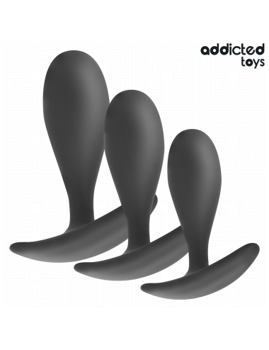 ADDICTED TOYS - SET OF 3 ANAL PLUG SILICONE MODEL 2