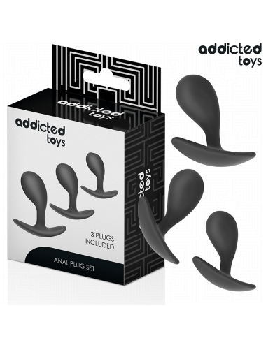 ADDICTED TOYS - SET OF 3 ANAL PLUG SILICONE MODEL 3