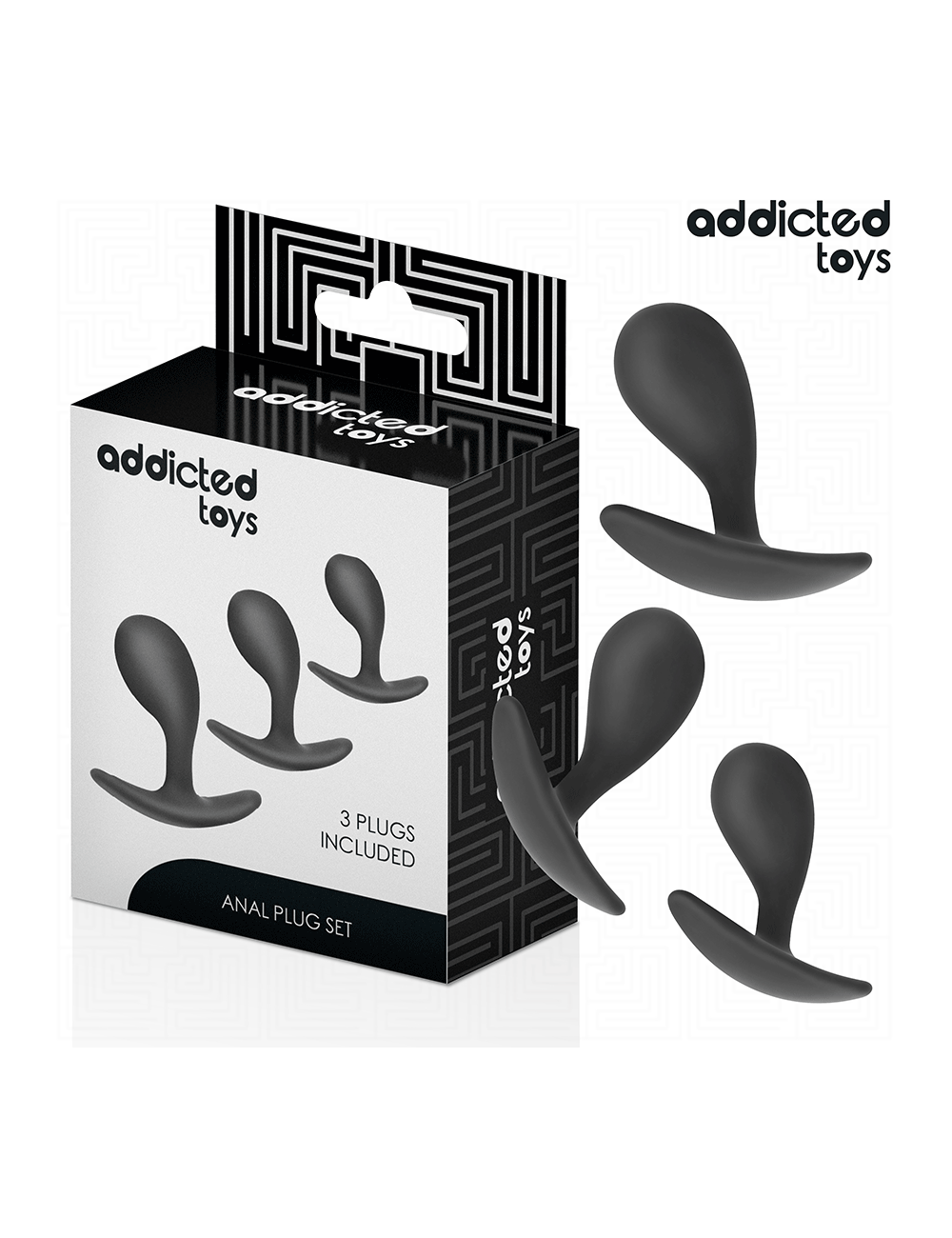 ADDICTED TOYS - SET OF 3 ANAL PLUG SILICONE MODEL 3 ADDICTED TOYS - SET OF 3 ANAL PLUG SILICONE MODEL 3
