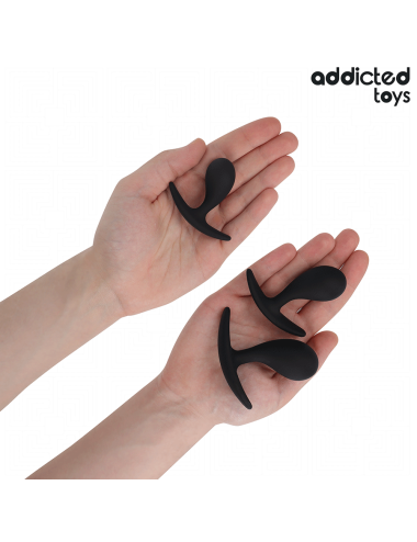 ADDICTED TOYS - SET OF 3 ANAL PLUG SILICONE MODEL 3