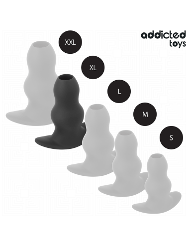 ADDICTED TOYS - HOLLOW ANAL PLUG SILICONE SIZE XL 13.9 CM