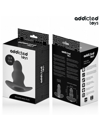 ADDICTED TOYS - HOLLOW ANAL PLUG SILICONE SIZE XL 13.9 CM