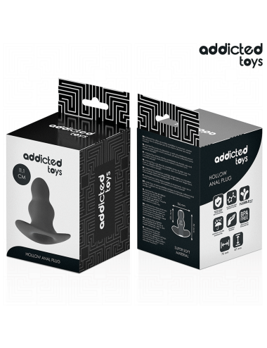 ADDICTED TOYS - HOLLOW ANAL PLUG SILICONE SIZE L 11.1 CM