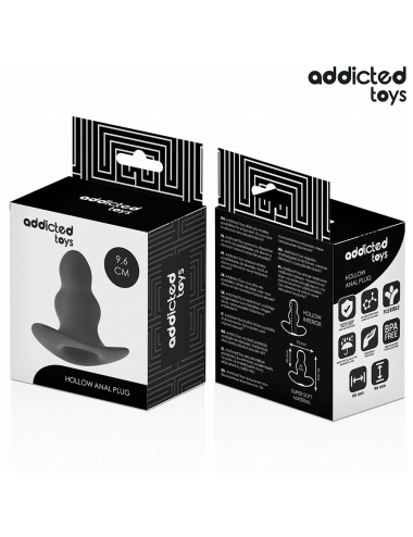 ADDICTED TOYS - HOLLOW ANAL PLUG SILICONE SIZE M 9.6 CM