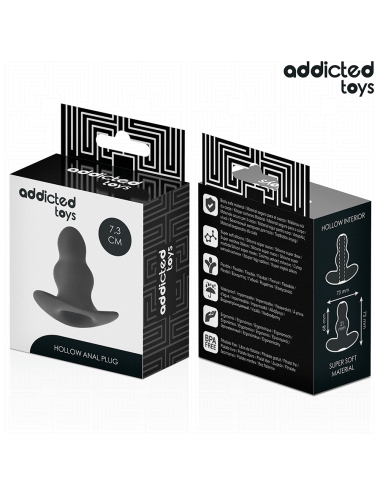 ADDICTED TOYS - HOLLOW ANAL PLUG SILICONE SIZE S 7.3 CM