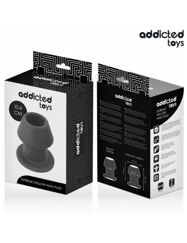 ADDICTED TOYS - EXTREME HOLLOW ANAL PLUG SILICONE SIZE L 10.4 CM