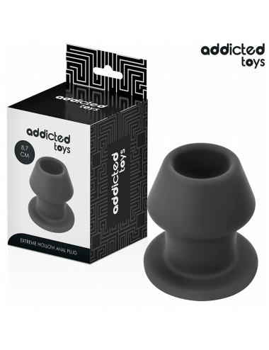 ADDICTED TOYS - EXTREME HOLLOW ANAL PLUG SILICONE SIZE M 8.7 CM